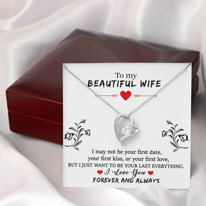 To My Wife - Your Last Everything - Forever Love Necklace Mahogany Box Gift Set - Bianca Ysabel