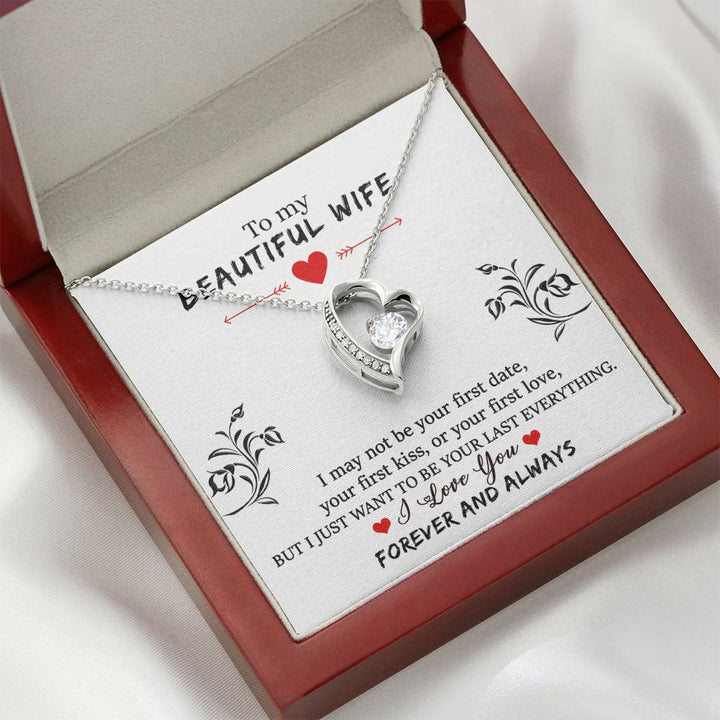 To My Wife - Your Last Everything - Forever Love Necklace Mahogany Box Gift Set - Bianca Ysabel