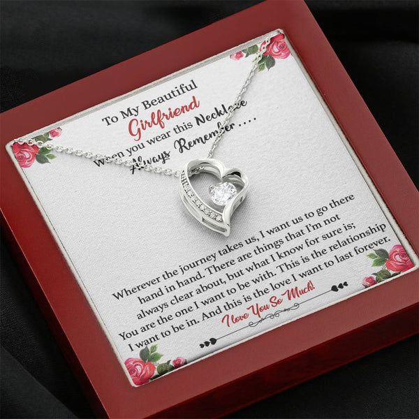 "To My Beautiful Girlfriend" - This is the Love I Want to Last Forever  - Forever Love Necklace Gift Set - Bianca Ysabel