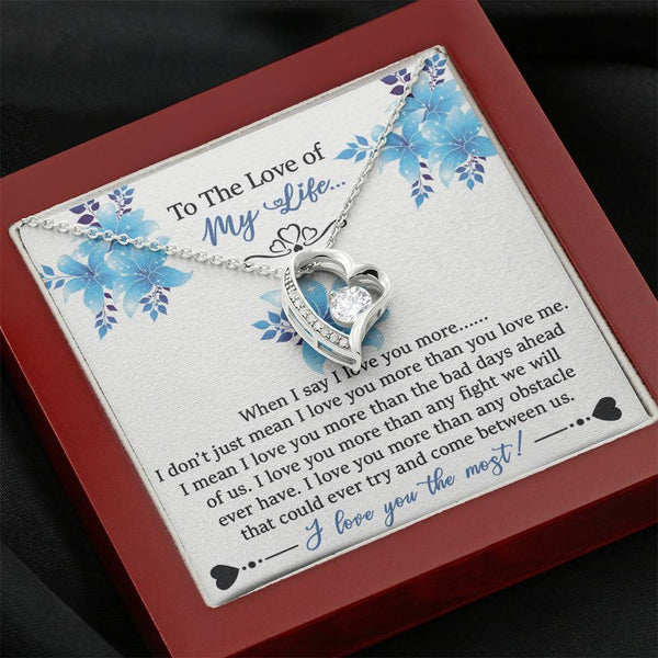 To The Love of My Life - Forever Love Necklace Mahogany Box Gift Set - Bianca Ysabel