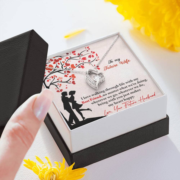 "To My Future Wife from Future Husband" - Forever Love Necklace Giftset - Being With You Makes My Heart Happy - Bianca Ysabel