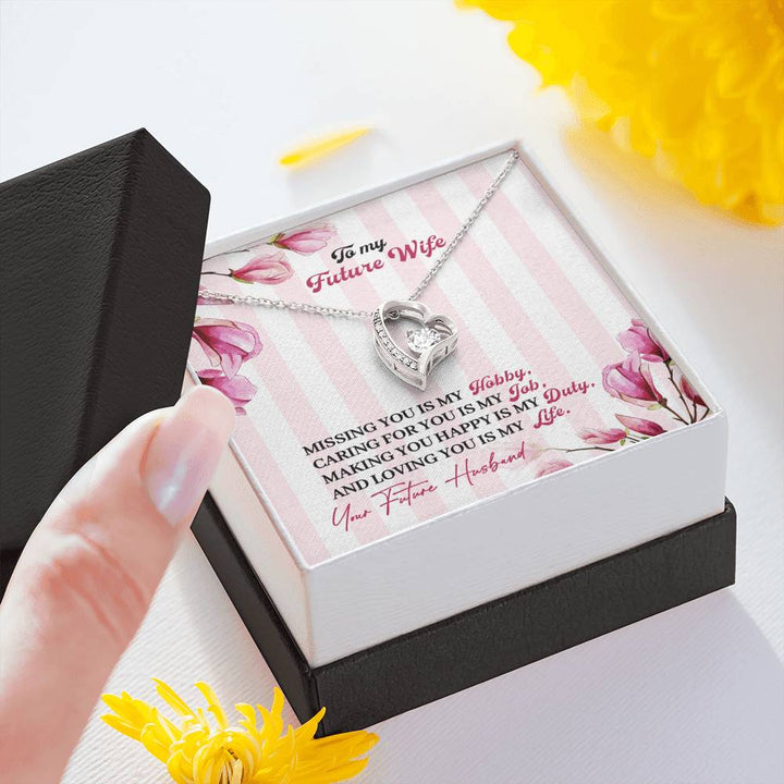 "To My Future Wife from Husband" - Forever Love Necklace Gift Set - Love You Is My Life - Bianca Ysabel