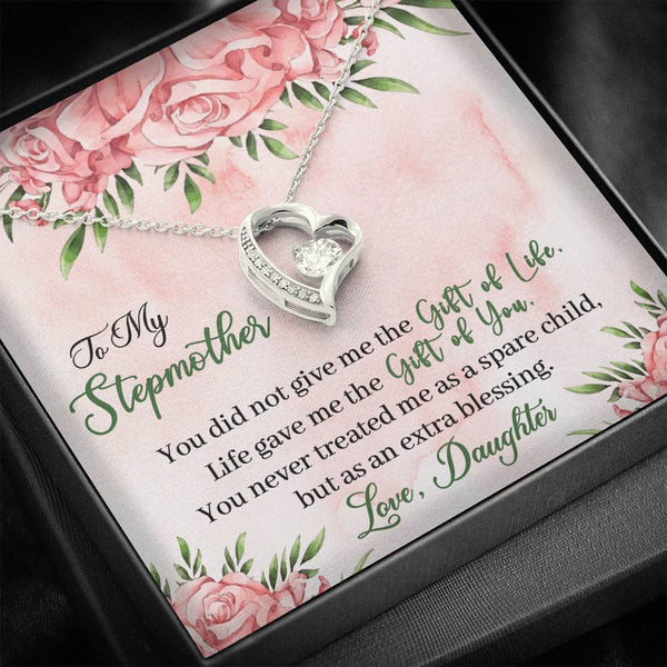 "To My Stepmother" - Forever Love Necklace Gift Set - Life Gave Me The Gift of You - Bianca Ysabel