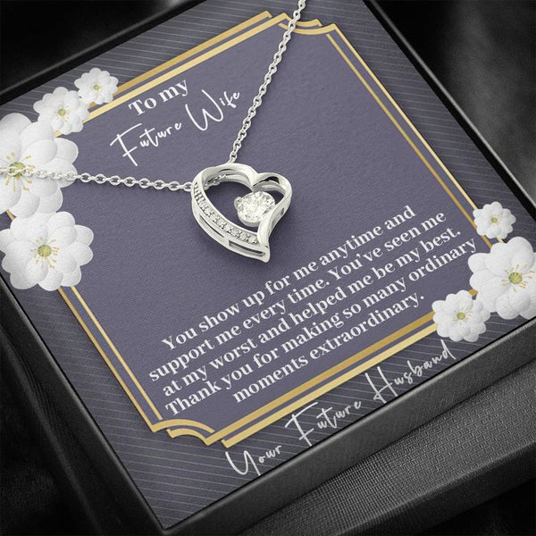 "To My Future Wife from Husband" - Forever Love Necklace Gift Set -  Thank You For Making So Many Ordinary Moments Extraordinary - Bianca Ysabel