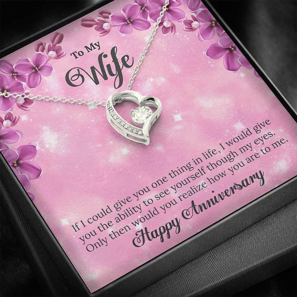 "To My Wife from Husband" - Forever Love Necklace Gift Set - Only Then Would You Realize How You Are To Me - Bianca Ysabel