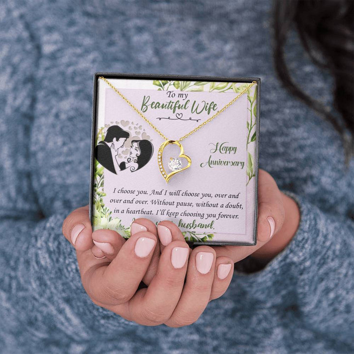 "To My Wife from Husband" -  Forever Love Necklace Gift Set - I'll Keep Choosing You Forever - Bianca Ysabel