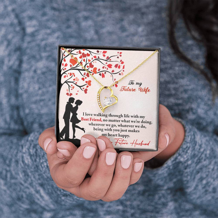 "To My Future Wife from Future Husband" - Forever Love Necklace Giftset - Being With You Makes My Heart Happy - Bianca Ysabel