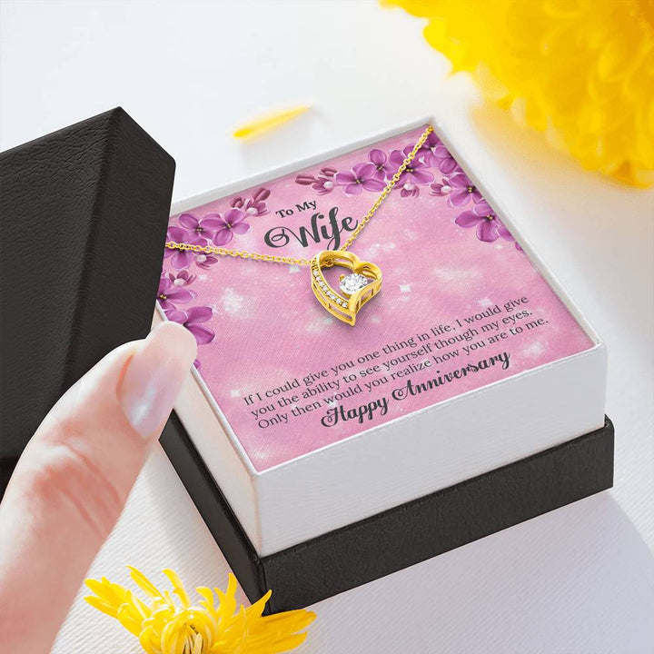 "To My Wife from Husband" - Forever Love Necklace Gift Set - Only Then Would You Realize How You Are To Me - Bianca Ysabel