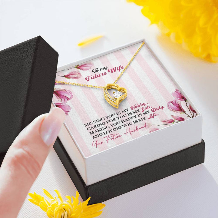 "To My Future Wife from Husband" - Forever Love Necklace Gift Set - Love You Is My Life - Bianca Ysabel