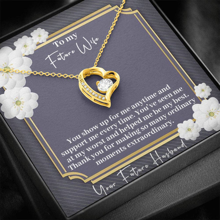 "To My Future Wife from Husband" - Forever Love Necklace Gift Set -  Thank You For Making So Many Ordinary Moments Extraordinary - Bianca Ysabel