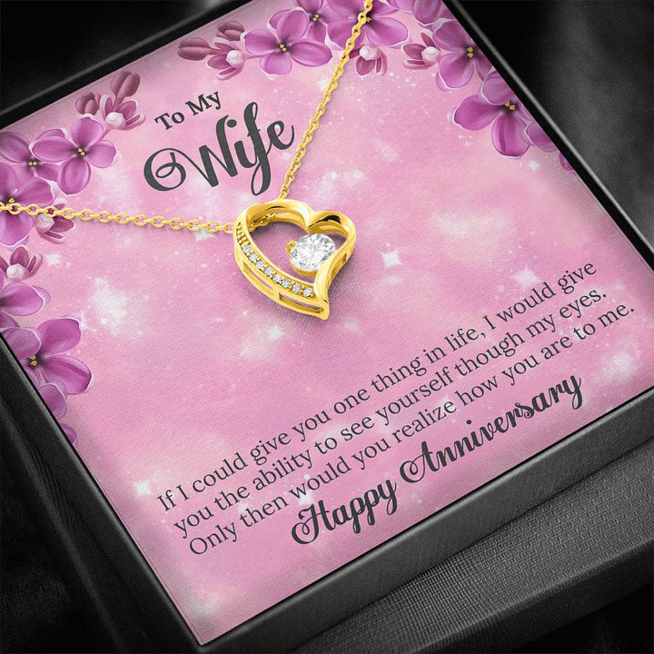 "To My Wife from Husband" - Forever Love Necklace Gift Set - Only Then Would You Realize How You Are To Me - Bianca Ysabel