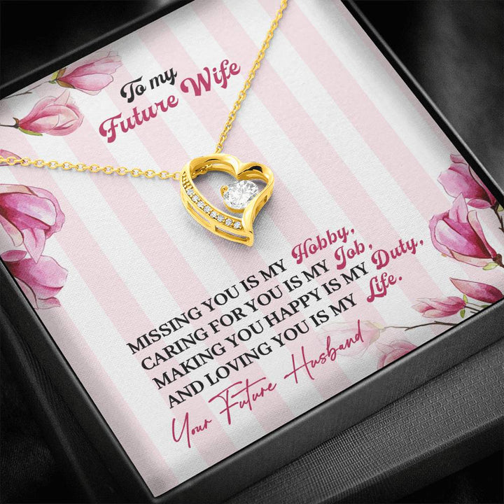"To My Future Wife from Husband" - Forever Love Necklace Gift Set - Love You Is My Life - Bianca Ysabel