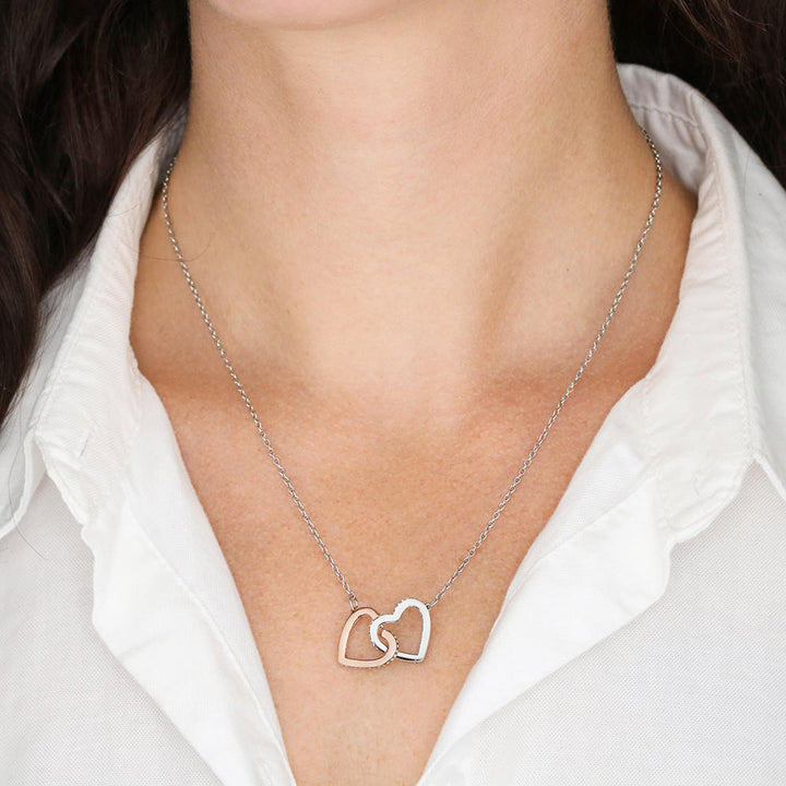 "To My Wife from Husband" - Interlocking Hearts Pendant Necklace Gift Set - The Day I Met You, I Found my Missing Piece - Bianca Ysabel