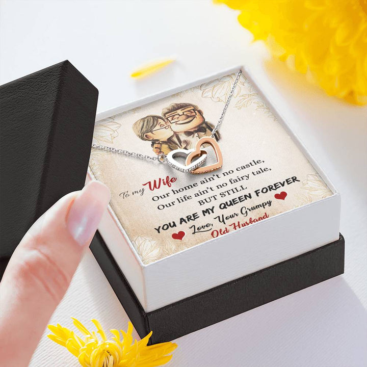"To My Wife" - Interlocking Necklace Gift Set - You're My Queen Forever - Bianca Ysabel