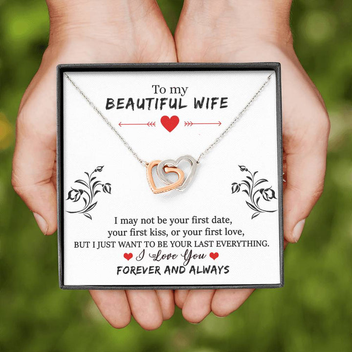 "To My Wife from Husband"  - Interlocking Hearts Necklace Gift Set - Your Last Everything - Bianca Ysabel