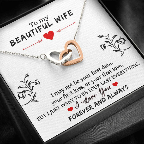"To My Wife from Husband"  - Interlocking Hearts Necklace Gift Set - Your Last Everything - Bianca Ysabel