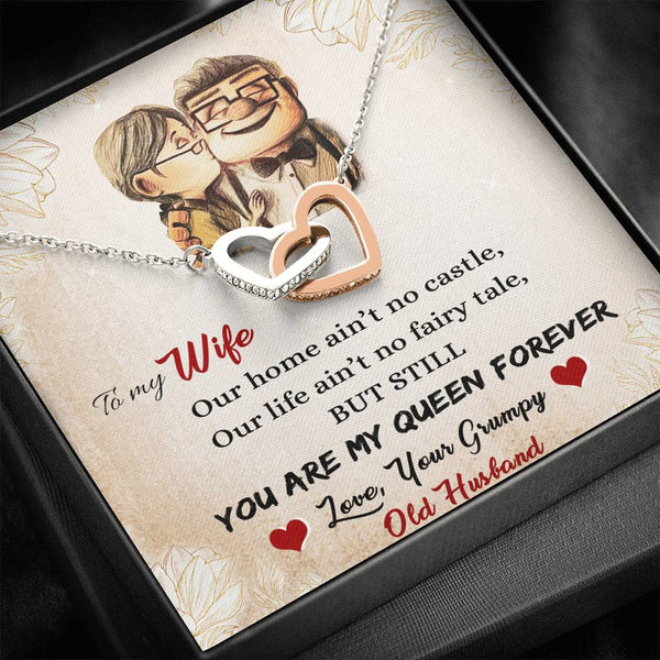 "To My Wife" - Interlocking Necklace Gift Set - You're My Queen Forever - Bianca Ysabel