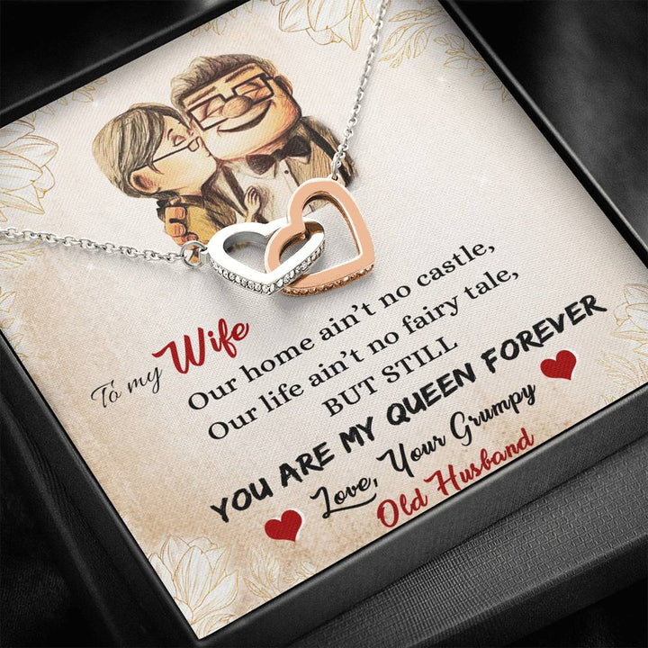 "To My Wife" - Interlocking Necklace Gift Set - You're My Queen Forever - Bianca Ysabel
