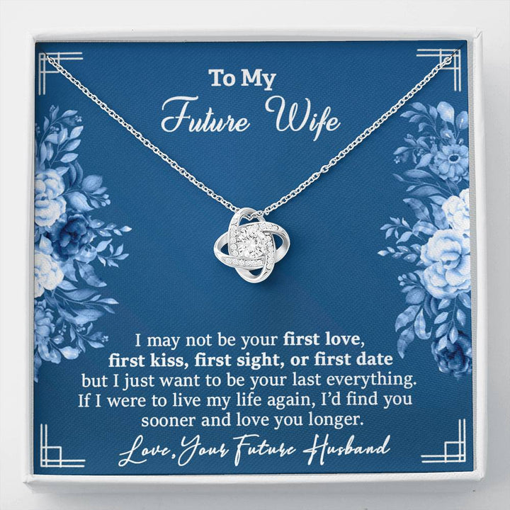 "To My Future Wife from Husband" - Love Knot Necklace Gift Set - I'd Find You Sooner And Love You Longer - Bianca Ysabel
