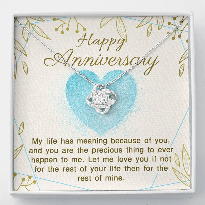 "To My Wife From Husband" - Love Knot Necklace Gift Set - I Will Love You For the Rest of My Life - Bianca Ysabel