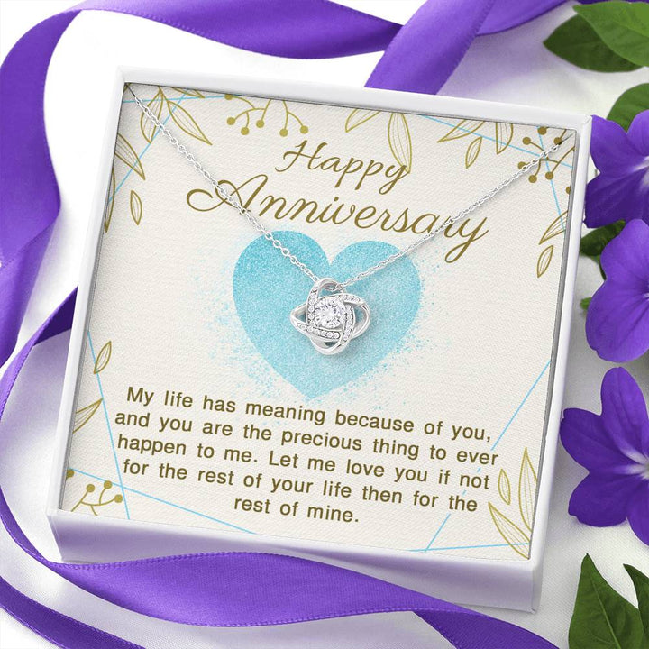 "To My Wife From Husband" - Love Knot Necklace Gift Set - I Will Love You For the Rest of My Life - Bianca Ysabel