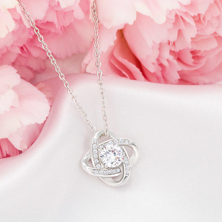 "To My Beautiful Girlfriend" - Love Knot Necklace Gift Set - I Promise To Love You Because You Are My Everything - Bianca Ysabel