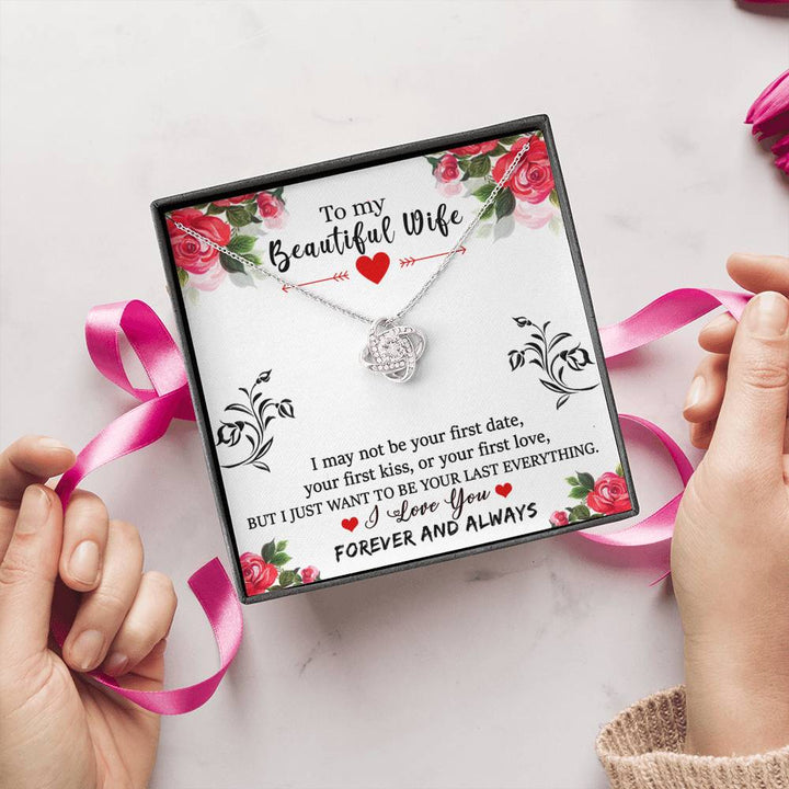 "To My Wife from Husband" - Love Knot Necklace Gift Set - I Just Want to be Your Last Everything - Bianca Ysabel
