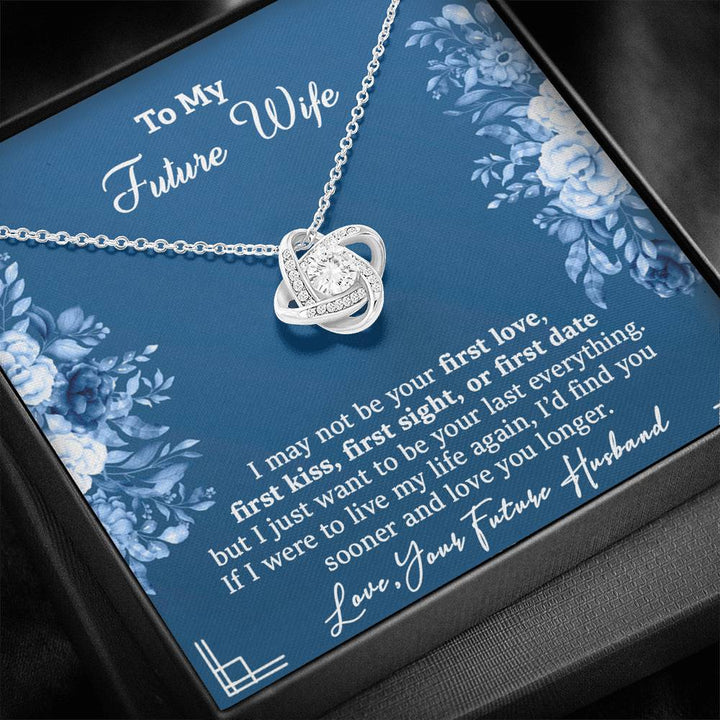 "To My Future Wife from Husband" - Love Knot Necklace Gift Set - I'd Find You Sooner And Love You Longer - Bianca Ysabel