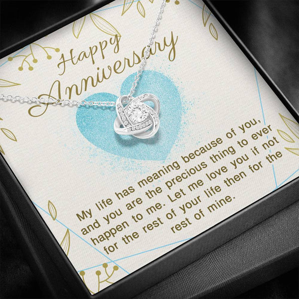 "To My Wife From Husband" - Love Knot Necklace Gift Set - I Will Love You For the Rest of My Life - Bianca Ysabel