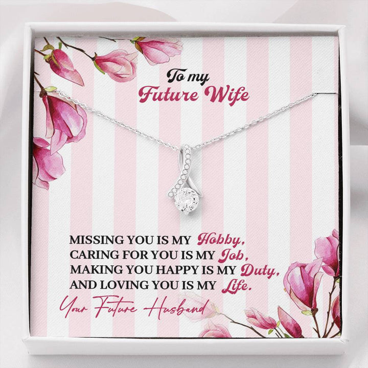 "To My Future Wife from Husband" - Alluring Beauty Necklace Gift Set - Love You Is My Life - Bianca Ysabel
