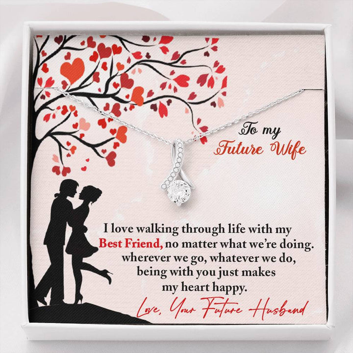 "To My Future Wife from Future Husband" - Alluring Beauty Necklace Giftset - Being With You Makes My Heart Happy - Bianca Ysabel