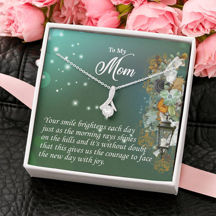 "To My Mom" - Alluring Beauty Necklace Giftset - Your Smile Brightens Each Day - Bianca Ysabel