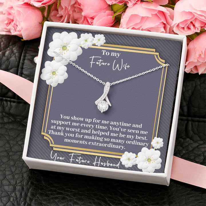 "To My Future Wife from Husband" - Alluring Beauty Necklace Gift Set - Thank You For Making So Many Ordinary Moments Extraordinary - Bianca Ysabel