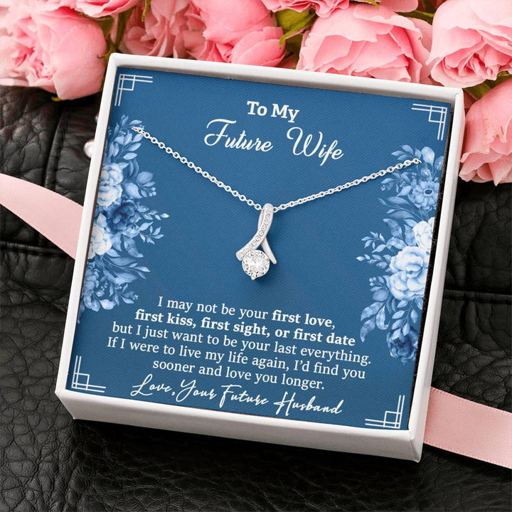 "To My Future Wife from Husband" - Alluring Beauty Necklace Gift Set - I'd Find You Sooner And Love You Longer - Bianca Ysabel
