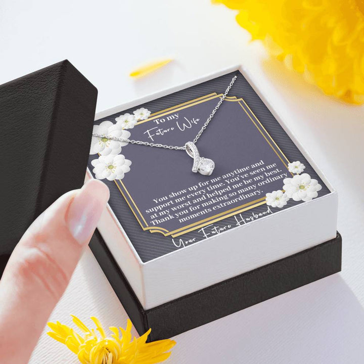 "To My Future Wife from Husband" - Alluring Beauty Necklace Gift Set - Thank You For Making So Many Ordinary Moments Extraordinary - Bianca Ysabel