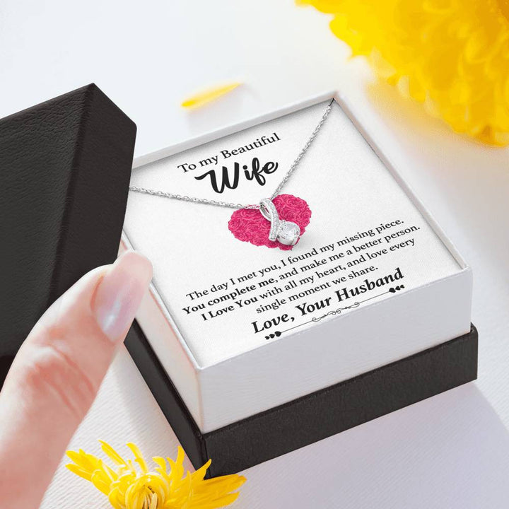 "To My Beautiful Wife" - Alluring Beauty Necklace Gift Set - I found my missing piece - Bianca Ysabel