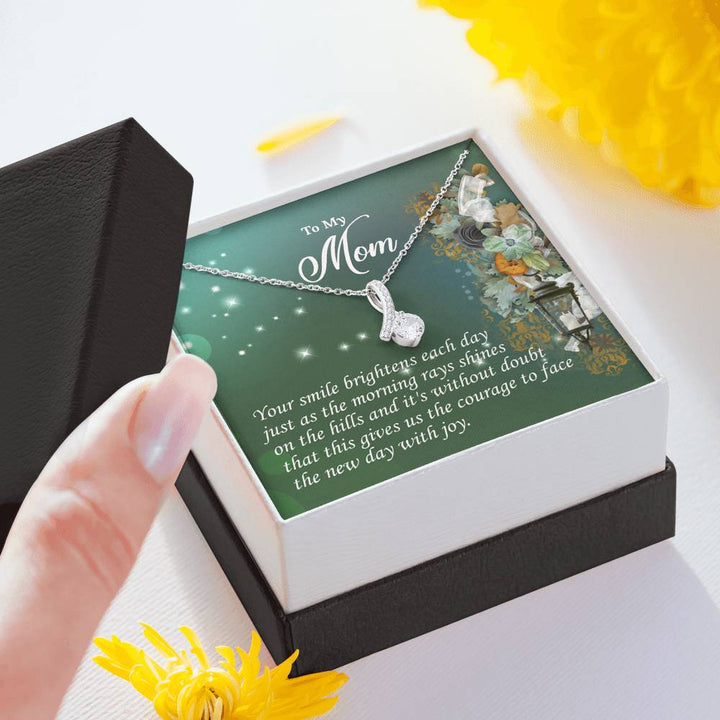 "To My Mom" - Alluring Beauty Necklace Giftset - Your Smile Brightens Each Day - Bianca Ysabel