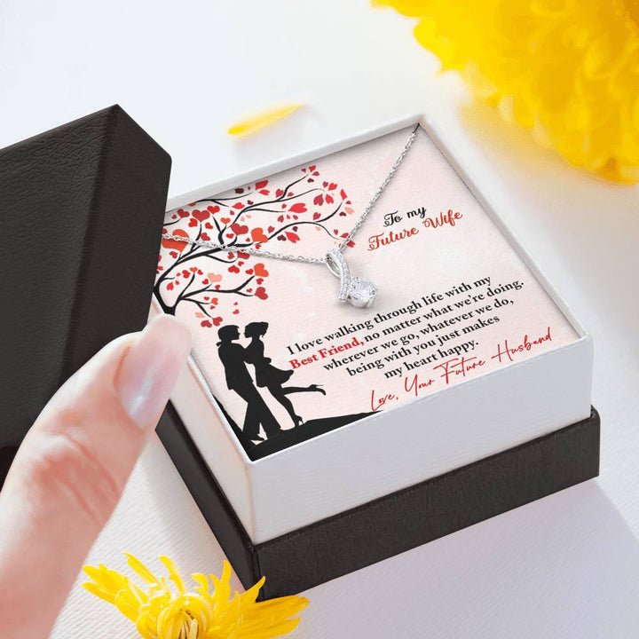 "To My Future Wife from Future Husband" - Alluring Beauty Necklace Giftset - Being With You Makes My Heart Happy - Bianca Ysabel