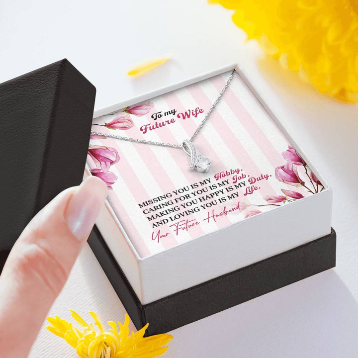 "To My Future Wife from Husband" - Alluring Beauty Necklace Gift Set - Love You Is My Life - Bianca Ysabel