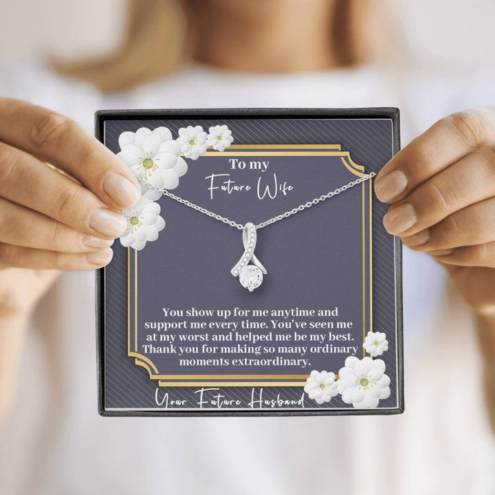 "To My Future Wife from Husband" - Alluring Beauty Necklace Gift Set - Thank You For Making So Many Ordinary Moments Extraordinary - Bianca Ysabel