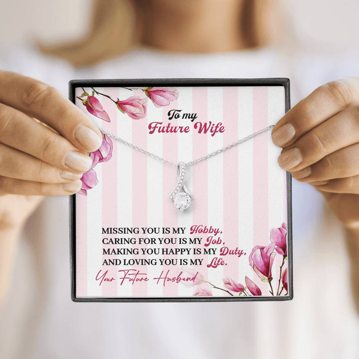 "To My Future Wife from Husband" - Alluring Beauty Necklace Gift Set - Love You Is My Life - Bianca Ysabel