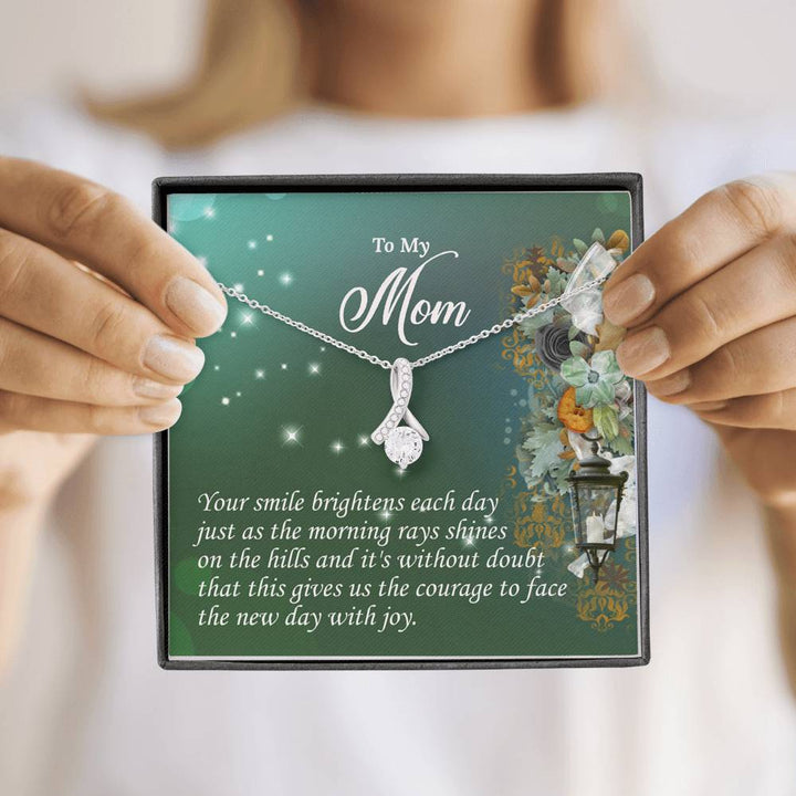 "To My Mom" - Alluring Beauty Necklace Giftset - Your Smile Brightens Each Day - Bianca Ysabel