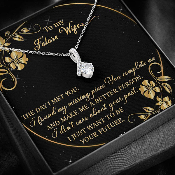 "To My Future Wife" - Alluring Beauty Necklace Gift Set - The Day I Met You, I Found My Missing Piece - Bianca Ysabel