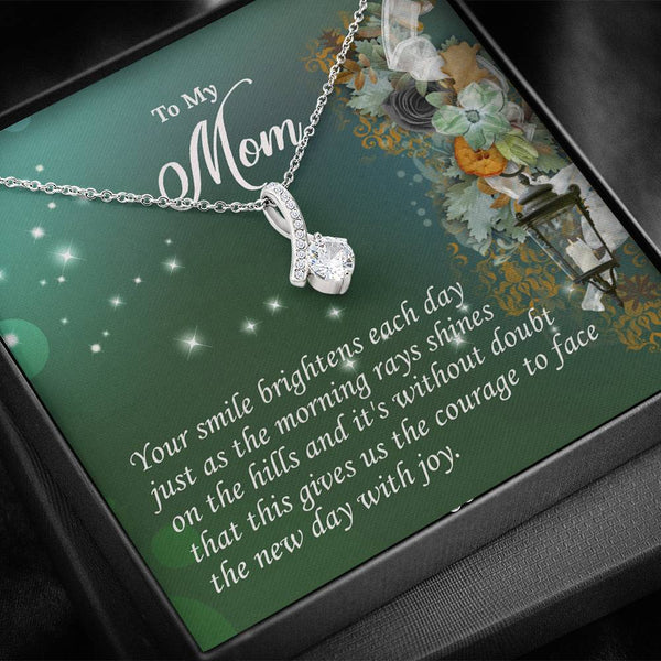 "To My Mom" - Alluring Beauty Necklace Giftset - Your Smile Brightens Each Day - Bianca Ysabel