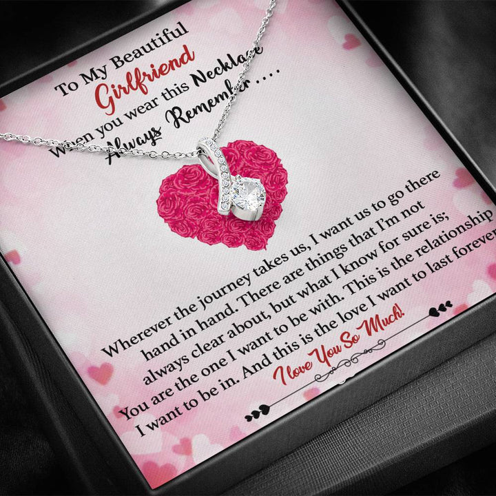 "To My Beautiful Girlfriend" - This is the Love I Want to Last Forever  - Alluring Necklace Gift Set - Bianca Ysabel