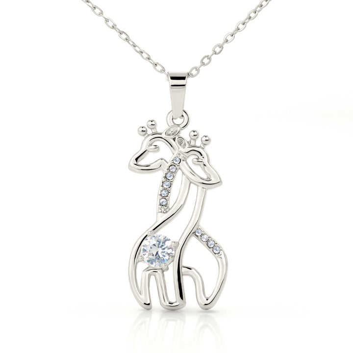 "To My Daughter" -  Love Giraffe Necklace Gift Set - I may never find words beautiful enough to describe all that you mean to me - Bianca Ysabel