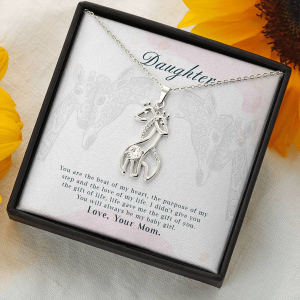 "To My Daughter from Mom" -  Graceful Love Giraffe Necklace - You will always be my baby girl - Bianca Ysabel