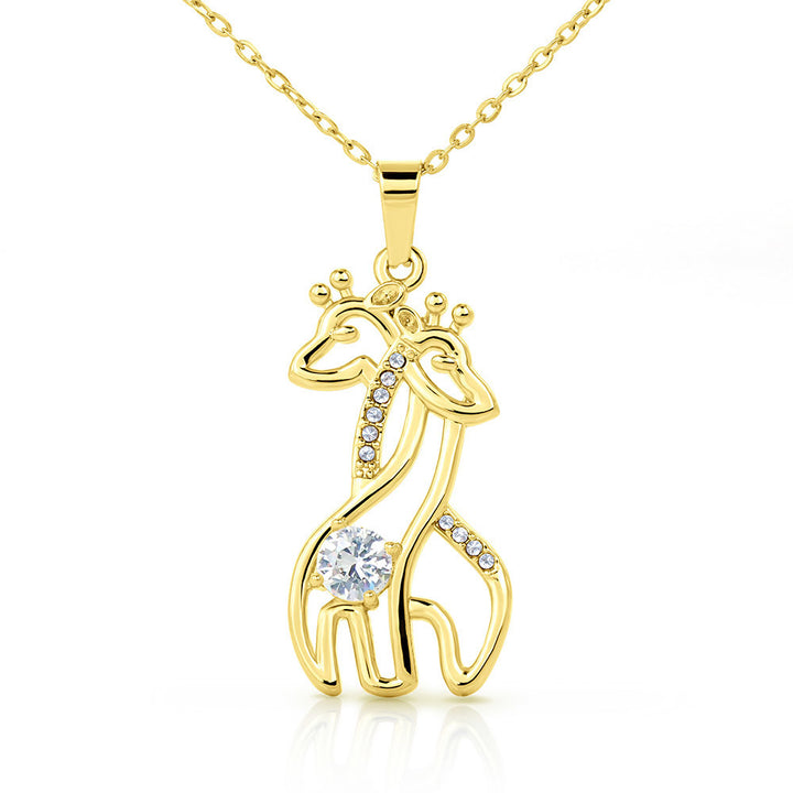 "To My Daughter" -  Love Giraffe Necklace Gift Set - I may never find words beautiful enough to describe all that you mean to me - Bianca Ysabel