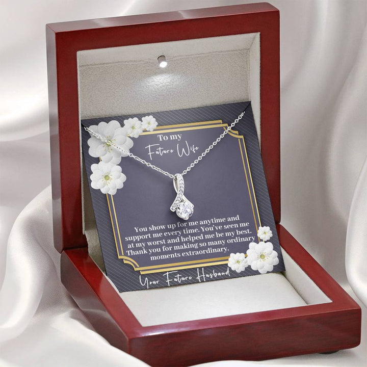 "To My Future Wife from Husband" - Alluring Beauty Necklace Gift Set - Thank You For Making So Many Ordinary Moments Extraordinary - Bianca Ysabel