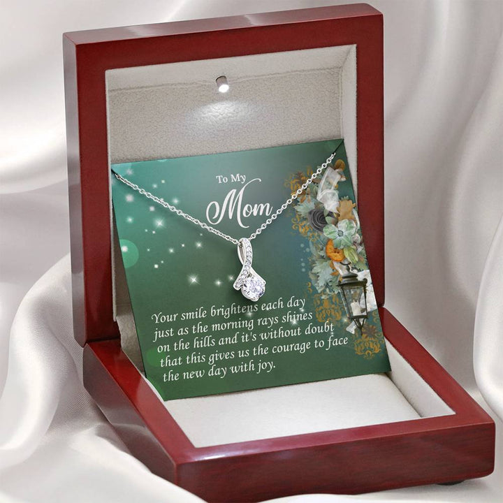 "To My Mom" - Alluring Beauty Necklace Giftset - Your Smile Brightens Each Day - Bianca Ysabel